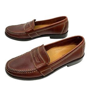 Cole Haan Leather Penny Loafer Dress Moc Toe Classic Mens 9N Brown